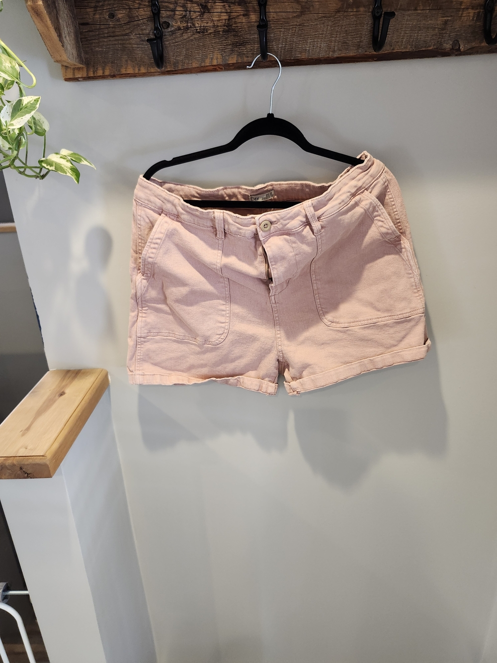DEX sz 20 Blush Pink Denim Shorts